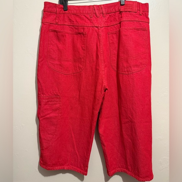 Vtg. Marithe Francois Girbaud 80’s Baggy Jeans Red Size 42 Brand X Authentic Fit - Picture 2 of 16